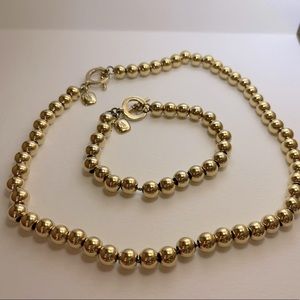 Vintage Ralph Lauren RLL Goldtone Neck/Bclt Set